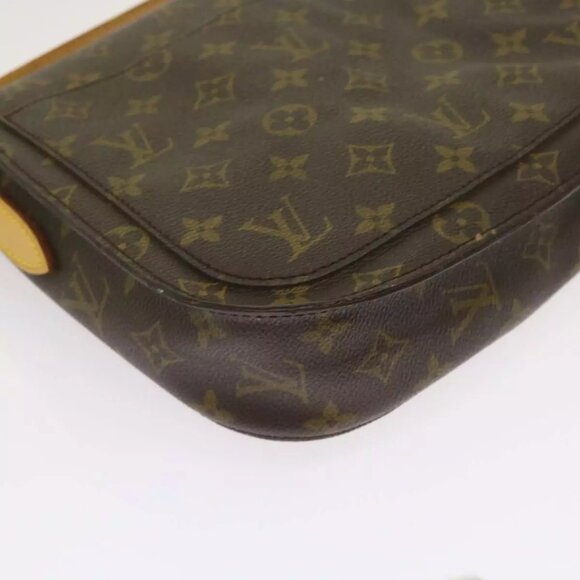 AUTHENTICITY GUARANTEED LOUIS VUITTON Monogram Saint Cloud GM Shoulder Bag - Picture 4 of 16